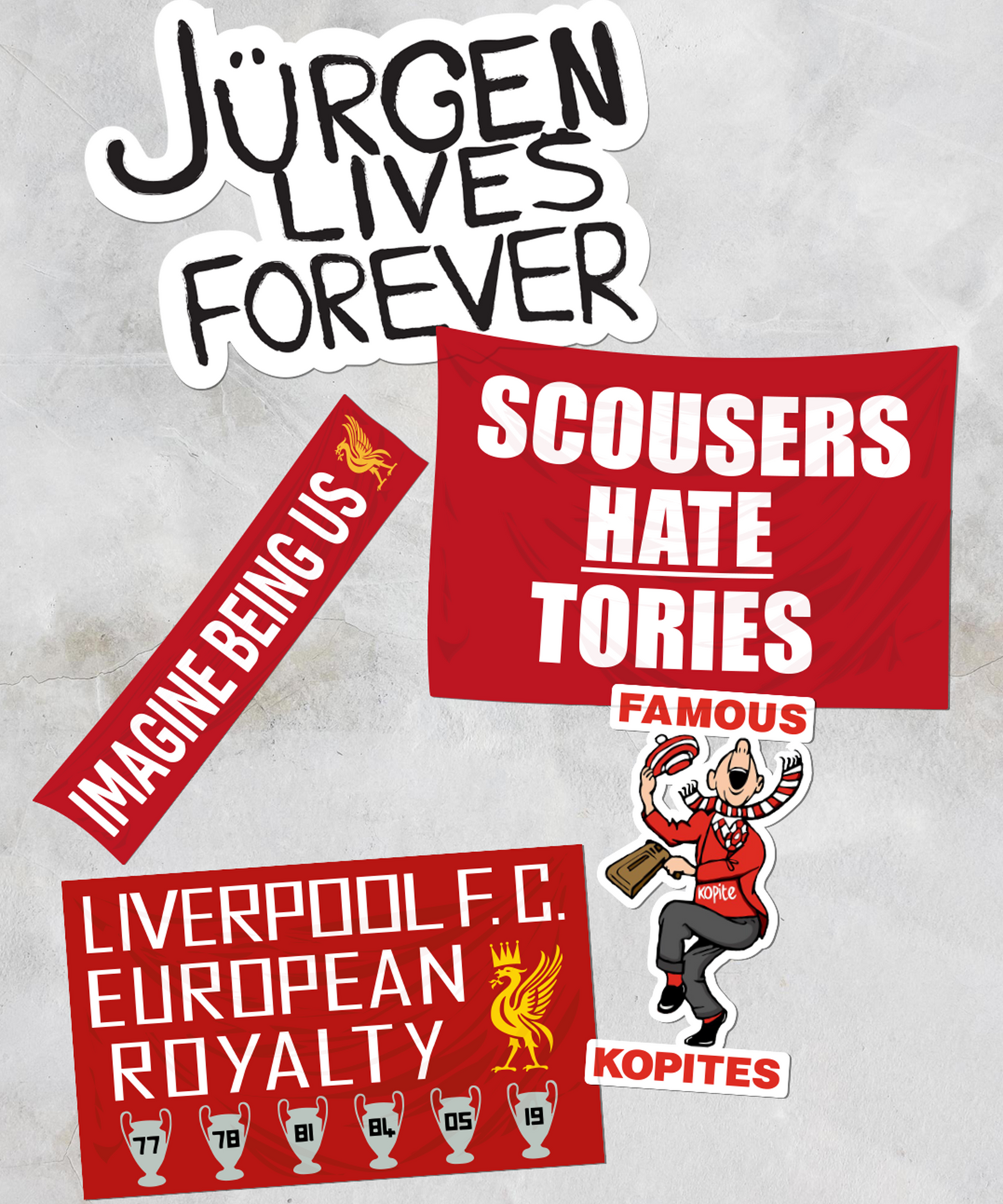 The Kopite Sticker Pack